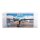 Acrylic display for LEGO&reg; 11378 Douglas DC-3 PAN AM Airliner (With background image & black base)