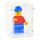 Display in acrilico per LEGO&reg; 40649 Grande minifigure  (con fondo bianco)