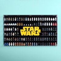 Pr&eacute;sentoir mural en acrylique pour 128 figurines...