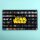 Display da parete in acrilico per 128 minifigure LEGO&reg; Star Wars e logo Star Wars 75407 (con sfondo nero)