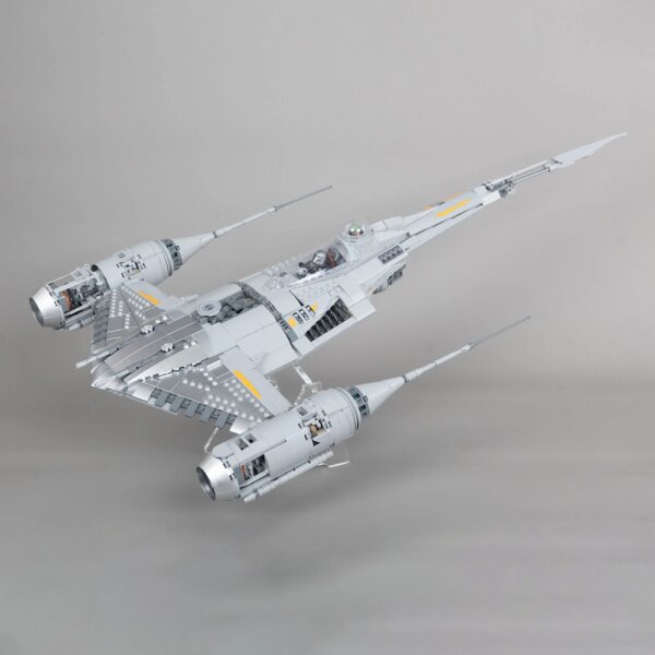 Acrylic 2-in-1 stand for LEGO&reg; 75442 Star Wars - N-1 Starfighter of the Mandalorian (adjustable)