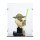 Acrylic display for LEGO&reg; 75438 Star Wars - Yoda Bust (With black floor)
