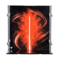 Acrylic display for LEGO&reg; 75439 Star Wars - Darth Vader Bust (With background image & black base)