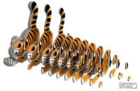 Tigre - 3D Kit modello di figure in cartone