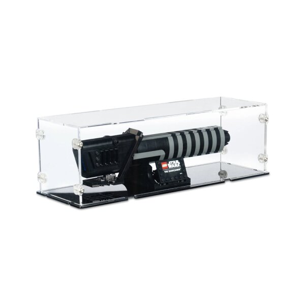 Display in acrilico per LEGO&reg; 40917 Star Wars - Darksaber (con fondo nero)