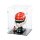 Pr&eacute;sentoir en acrylique pour LEGO&reg; 43014 Scuderia Ferrari HP Casque de Charles Leclerc (avec fond noir)