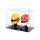 Acryl-Display f&uuml;r 2 x LEGO&reg; F1 Helme (Mit schwarzem Boden)