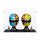 Acryl-Display f&uuml;r 2 x LEGO&reg; F1 Helme (Mit schwarzem Boden)