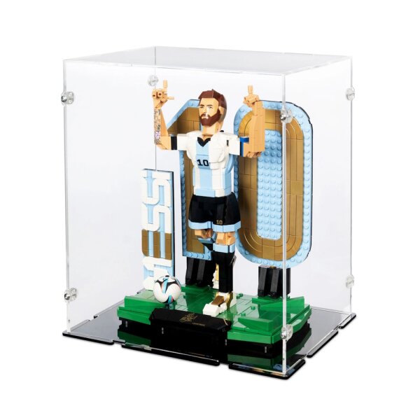 Acrylic display for 43015 Lionel Messi &ndash; Football Legend (With black floor)