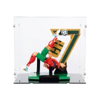 Pr&eacute;sentoir XL en acrylique pour 43016 Cristiano Ronaldo &ndash; L&eacute;gende du foot  (avec fond noir)
