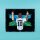 Display da parete in acrilico per LEGO&reg; 43018 Lionel Messi &ndash; Celebrazione (con sfondo nero)
