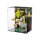 Display in acrilico per LEGO&reg; 72423 Shrek, Ciuchino e Gatto con gli Stivali (con immagine di sfondo e base nera)