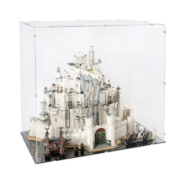 Acryl-Display f&uuml;r LEGO&reg; 11377 Der Herr der Ringe - Minas Tirith (Mit schwarzem Boden)