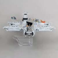 Acrylic display & 2in1 Stand for LEGO&reg; 76354 S.H.I.E.L.D. Helicarrier (With background image & black base)