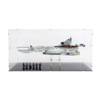 Pr&eacute;sentoir XL & Support 2en1 en acrylique pour  LEGO&reg; 76354 L&rsquo;h&eacute;liporteur du SHIELD (avec fond noir)