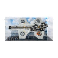 Acrylic XL display & 2in1 Stand for LEGO&reg; 76354 S.H.I.E.L.D. Helicarrier (With background image & black base)