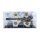 Acrylic XL display & 2in1 Stand for LEGO&reg; 76354 S.H.I.E.L.D. Helicarrier (With background image & black base)