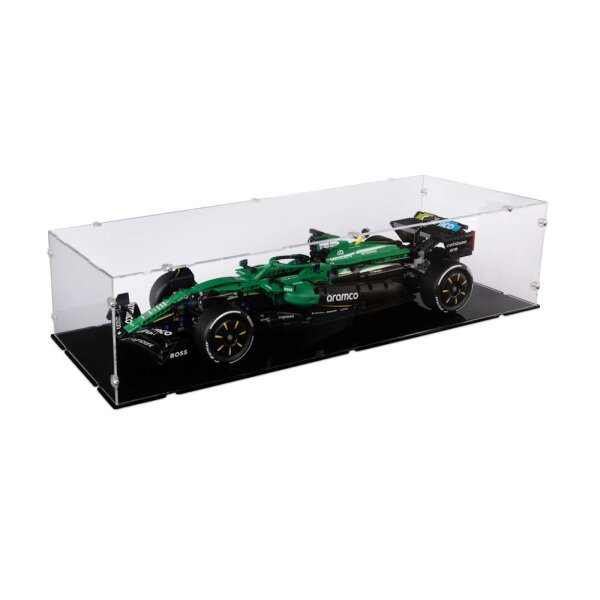 Acryl-Display f&uuml;r LEGO&reg; 42240 Aston Martin Aramco AMR25 F1 Auto (Mit schwarzem Boden)