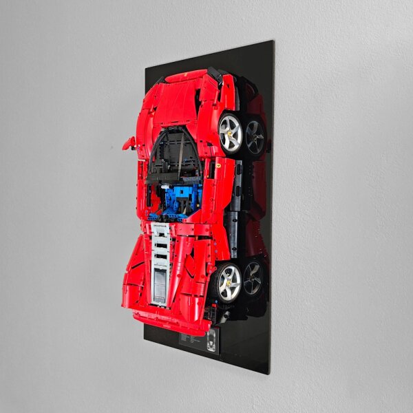 Acrylic Wall Mount for LEGO&reg; 42143 Ferrari Daytona SP3 (with black background)
