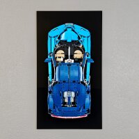 Acryl-Wand-Halterung f&uuml;r LEGO&reg; 42083 Bugatti...