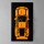 Support mural en acrylique pour LEGO&reg; 42056 Porsche 911 GT3 RS (avec fond noir)