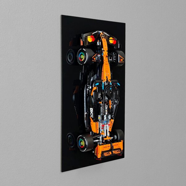 Acrylic Wall Mount for LEGO&reg; 42228 McLaren MCL39 F1 (with black background)