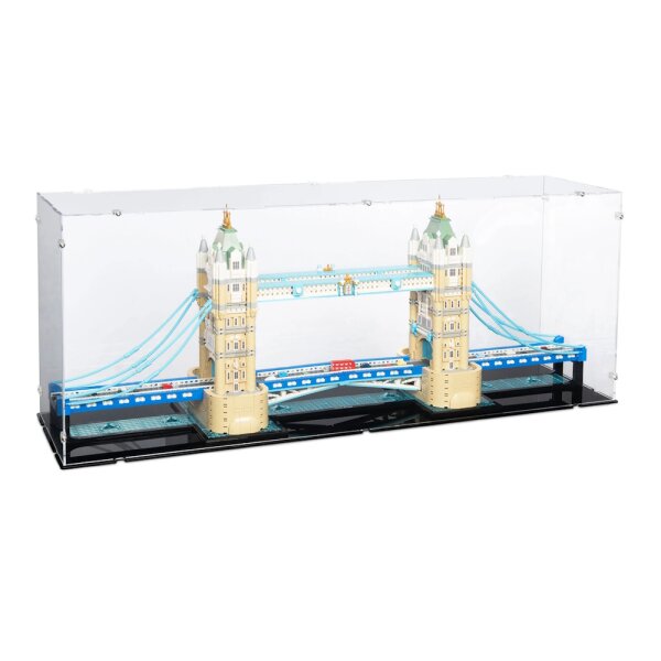 Acrylic display for LEGO&reg; 21067 Tower Bridge (With black floor)