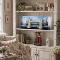 Acrylic display for LEGO&reg; 21067 Tower Bridge (With black floor)