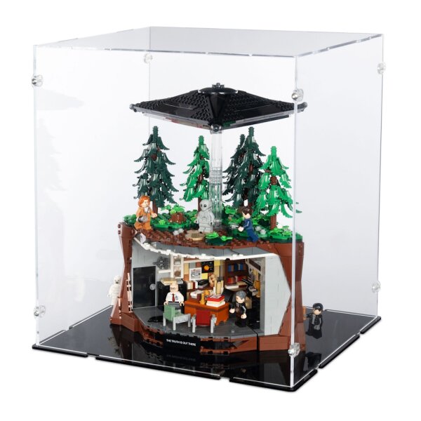 Acrylic display for LEGO&reg; 21369 The X-Files (With black floor)