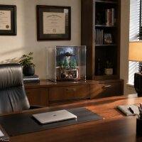 Acrylic display for LEGO&reg; 21369 The X-Files (With black floor)