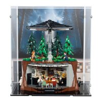 Acrylic display for LEGO&reg; 21369 The X-Files  (With background image & black base)