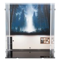 Acrylic display for LEGO&reg; 21369 The X-Files  (With background image & black base)