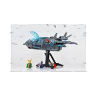 Display in acrilico per LEGO&reg; o altri articoli da esposizione 41 x 41 x 25 cm (con base bianco)
