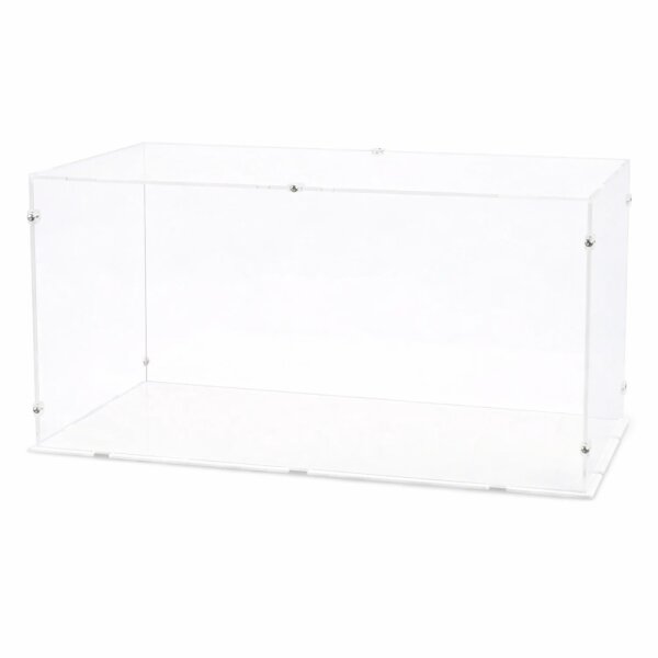 Vitrine en acrylique pour LEGO&reg; ou autres objets dexposition 49 x 28 x 31cm (avec base blance)