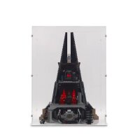 Vitrine en acrylique pour LEGO&reg; ou autres objets dexposition 34 x 28 x 44 cm (avec base blance)