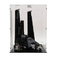 Display in acrilico per LEGO&reg; o altri articoli da esposizione 26 x 26 x 36 cm (con base nera)