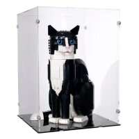Display in acrilico per LEGO&reg; o altri articoli da esposizione 26 x 26 x 36 cm (con base nera)