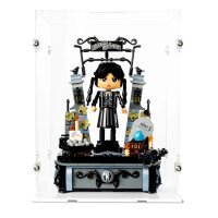 Acrylic display for LEGO&reg; or other display items 20 x 15 x 25 cm (with white base)