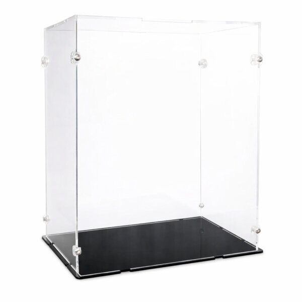 Acrylic display for LEGO&reg; or other display items 20 x 15 x 25 cm (with black base)