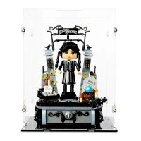 Acrylic display for LEGO&reg; or other display items 20 x 15 x 25 cm (with black base)