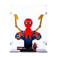 Acrylic display for LEGO&reg; or other display items 20 x 15 x 25 cm (with black base)