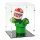 Acrylic display for LEGO&reg; or other display items 20 x 15 x 25 cm (with black base)