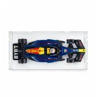 Vitrine en acrylique pour LEGO&reg; ou autres objets dexposition 21 x 10 x 6cm (avec base blance)