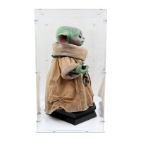 Acrylic display case for Hot Toys LMS013 1/1 Star Wars Grogu Masterpiece figure (with white base)