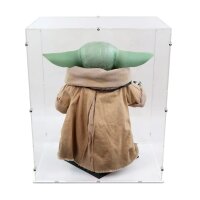 Acrylic display case for Hot Toys LMS013 1/1 Star Wars Grogu Masterpiece figure (with white base)