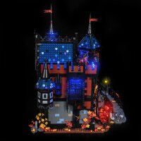 BB LED Lighting Set for LEGO&reg; Bricklink 910049 Adventure in Transylvania including remote control