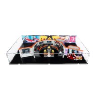 Pr&eacute;sentoir en acrylique pour LEGO&reg; 11385 Star Trek - pont de l&rsquo;U.S.S. Enterprise NCC-1701  (Avec image de fond et base noire)