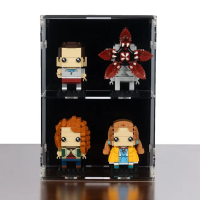 2in1 Acrylic Desk & wall display for LEGO&reg; BrickHeadz (with black background)