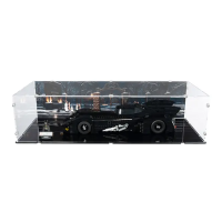 Acryl-XL-Display f&uuml;r LEGO&reg; 76355 Batmobil aus Batmans R&uuml;ckkehr (Mit Hintergrundbild & schwarzem Boden)