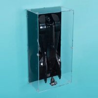 3-in1 Acryl-Tisch- & Wand-Display f&uuml;r LEGO&reg; 76355 Batmobil aus Batmans R&uuml;ckkehr (Mit schwarzem Boden)